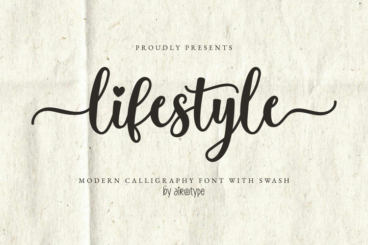 Lifestyle - Tail Swash Script Font