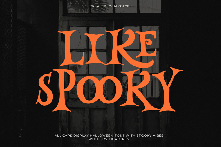 Like Spooky - Display Halloween Font