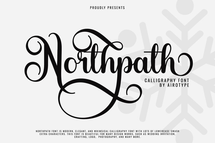 Northpath - Swirl Calligraphy Font example image 1