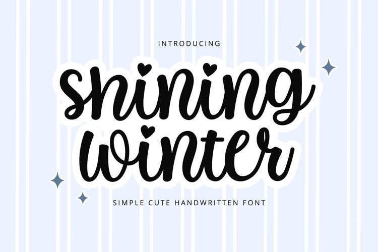 Shining Winter - Cute Handwritten Font