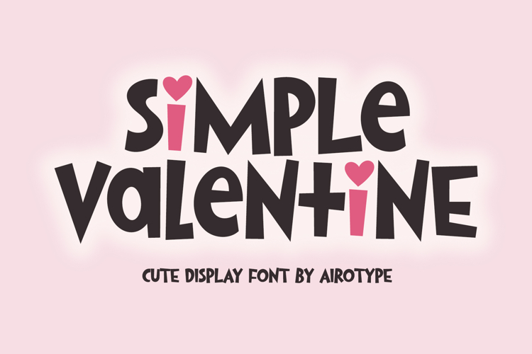 Simple Valentine - Cute Lovely Font