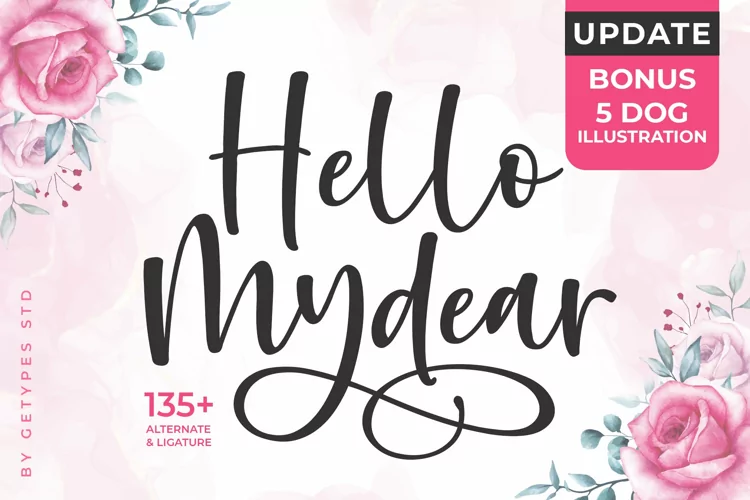 Hello Mydear - Romantic Script Fonts