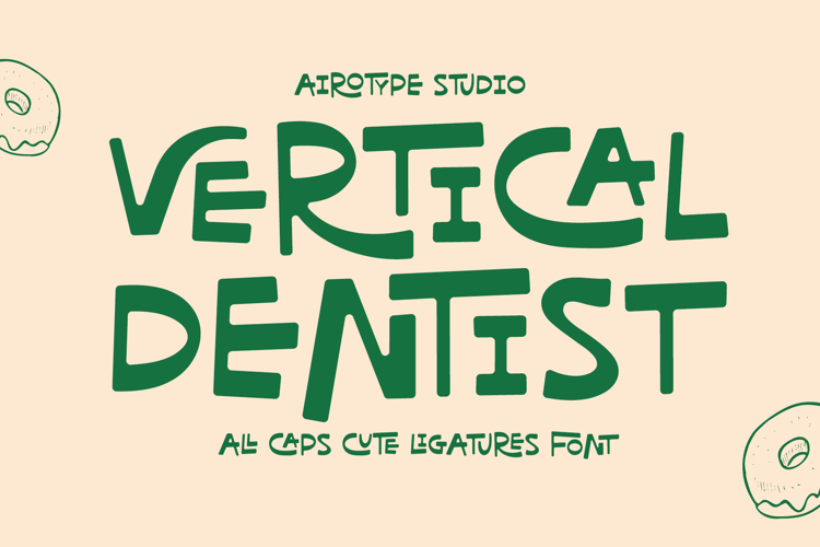 Vertical Dentist - Cute Ligature Font
