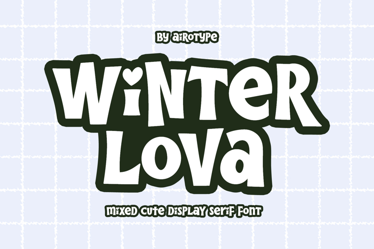 Winter Lova - Mixed Cute Display Font