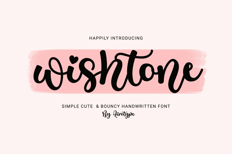 Wishtone - Simple Handwritten Font