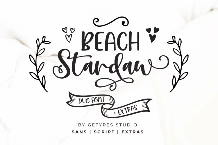 Beach Stardaw - Font Duo With Extras
