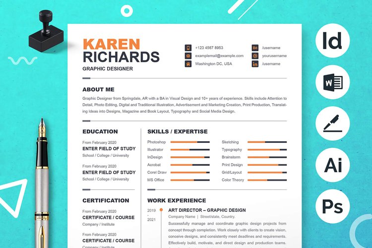 Resume Clipart Image 10