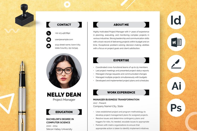 Professional Resume Template Image 14