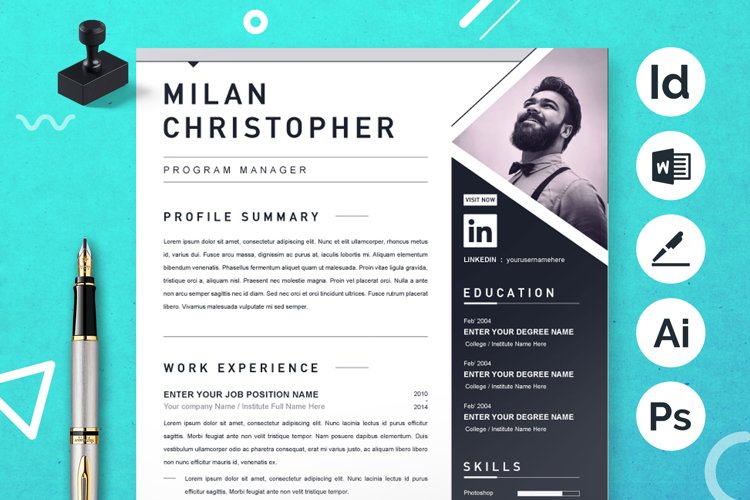 Minimalist Resume Template Image 16