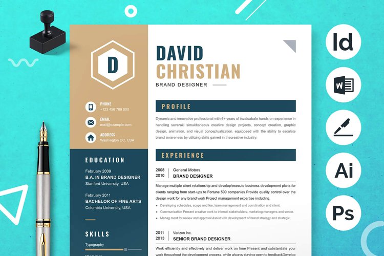 Creative Resume Template Image 21