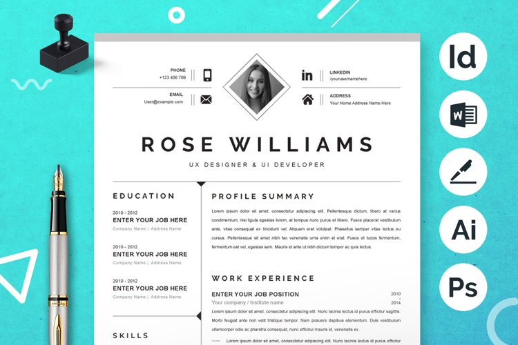 Word Resume Template Image 5