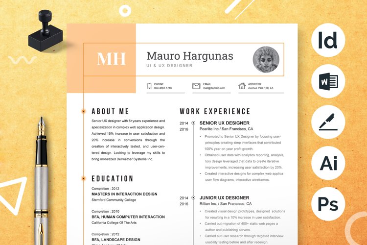 Minimalist Resume Template Image 19