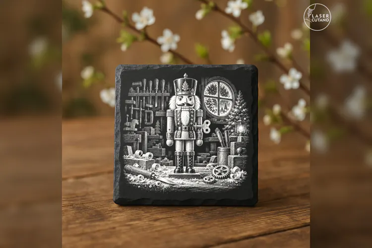 Clockwork Nutcracker Laser Engraving PNG