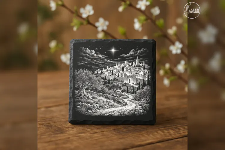 Bethlehem Guiding Star Laser Engraving PNG