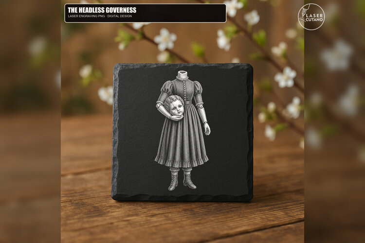 The Headless Governess - 1 Laser Engraving PNG Design example image 1