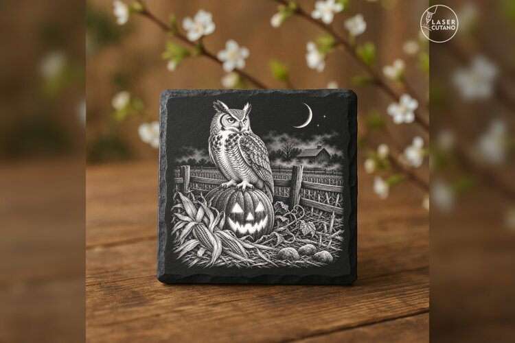 The Orchard Sentinel Vintage Halloween Laser Engraving PNG example image 1