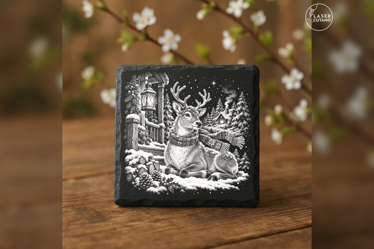 Hearthscarf Visitor Reindeer Forest Christmas Laser PNG example image 1