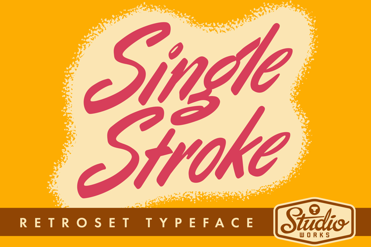 Single Stroke | Retroset Typeface! example image 1