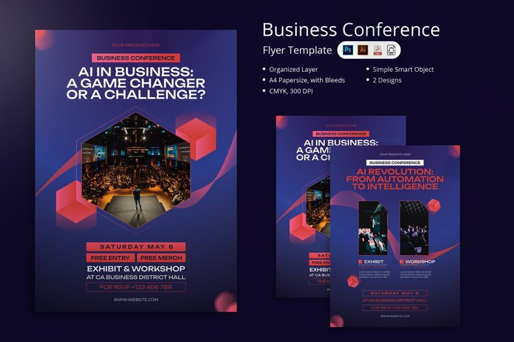 Tompa - Business Conference Flyer example image 1
