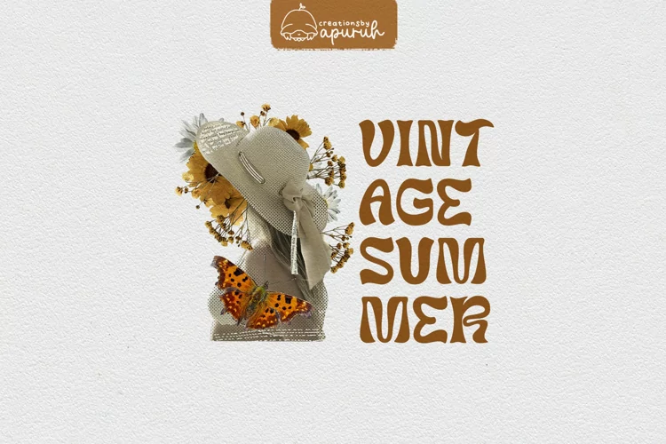 Vintage Summer Collage Sublimation 01