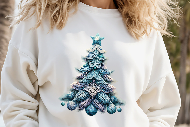 Christmas tree clipart | Winter forest t shirt design png