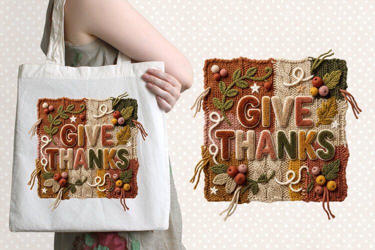 Thanksgiving Chenille Embroidered Patch Puffy Clipart PNG example image 1