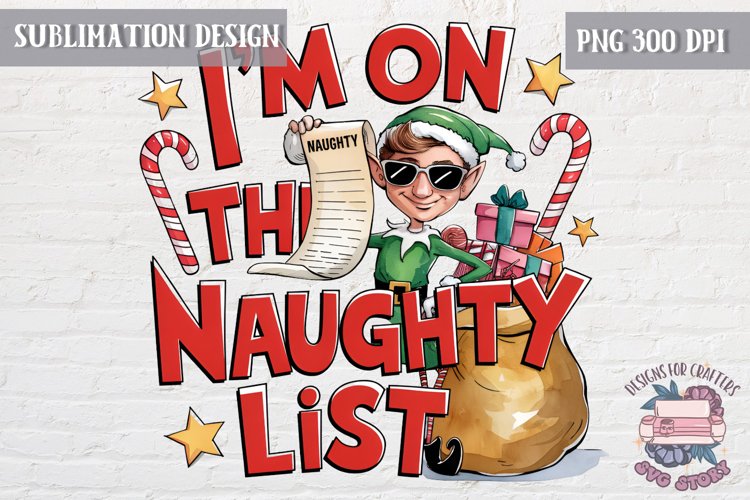 Christmas Sublimation Design PNG Funny Quote Santa Elf Lama