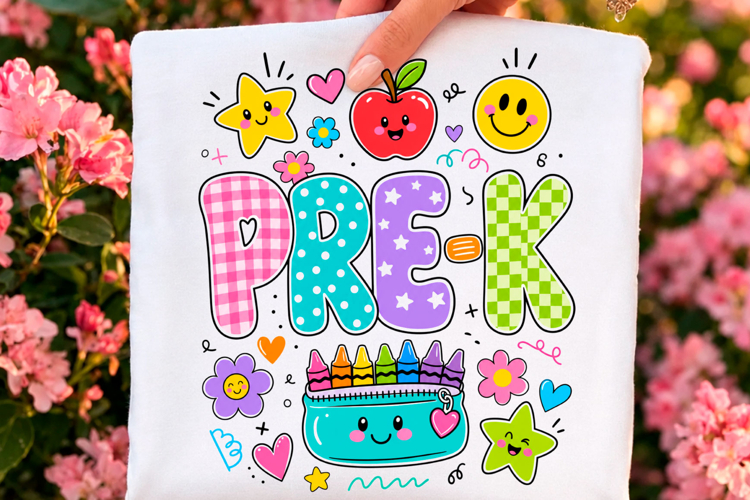 Pre-K Back to School Shirt PNG