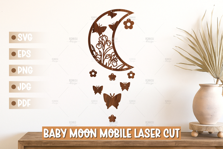 Floral Moon Svg Image 18