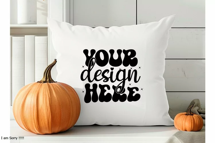 Square Pillow Mockup,Square Pillow JPG