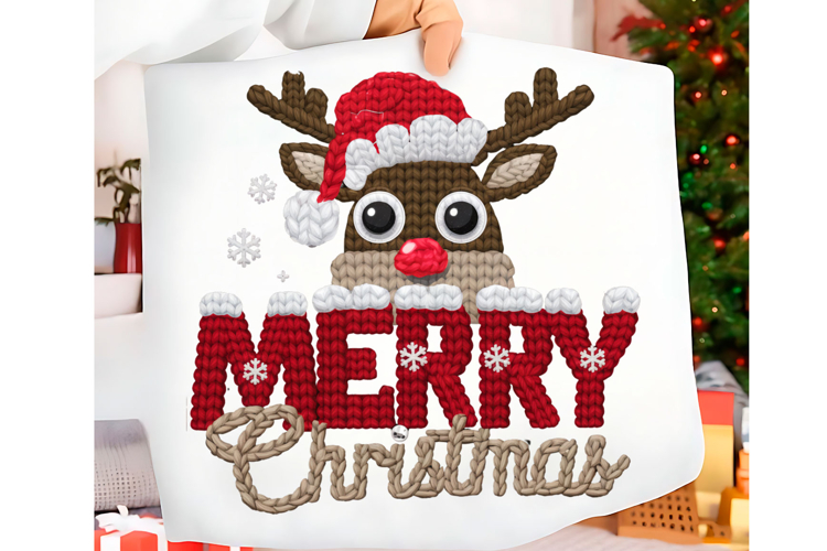 Christmas Tree Png, Faux Yarn Christmas