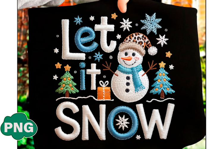 Let It Snow PNG, Snowman PNG, Christmas