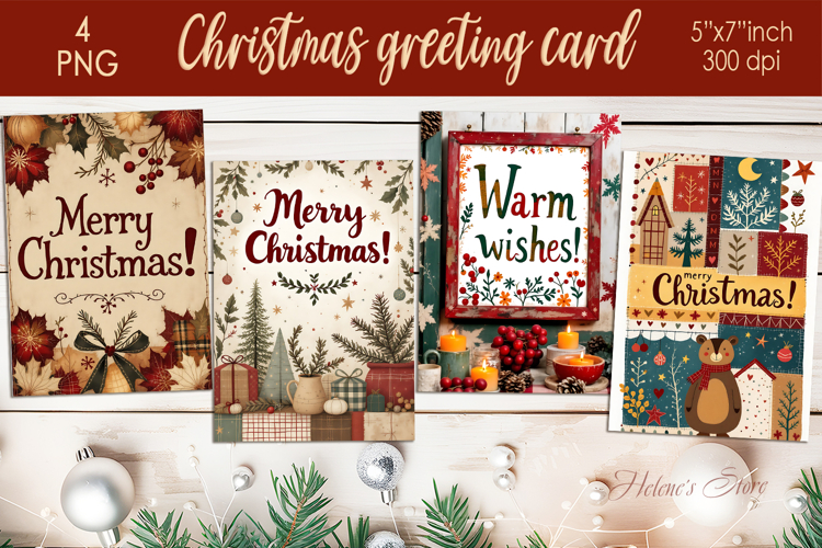 Christmas Card Templates Image 5