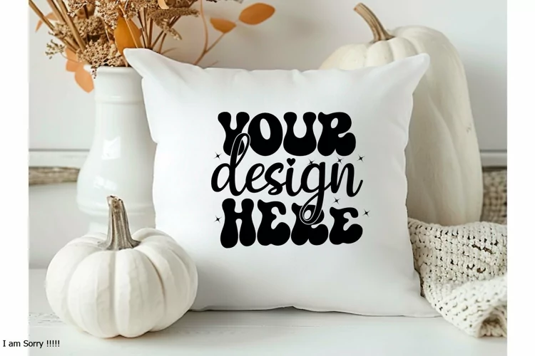 Square Pillow Mockup,Square Pillow JPG