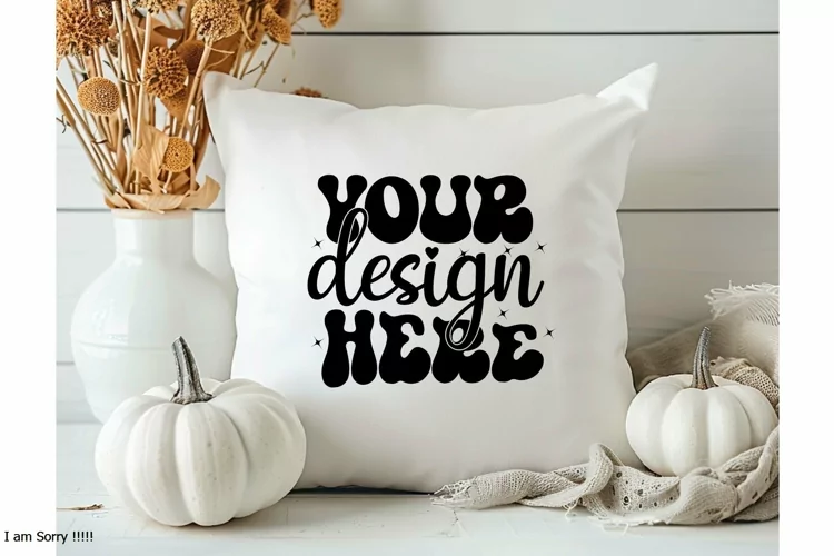 Square Pillow Mockup,Square Pillow JPG