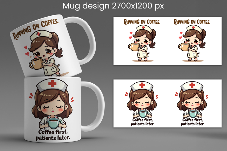 Funny nurse mug wrap design | Sarcastic quotes nurse mug PNG