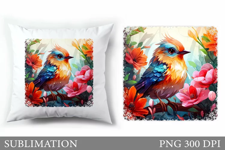 Bird Pillow Sublimation. Bird Sublimation