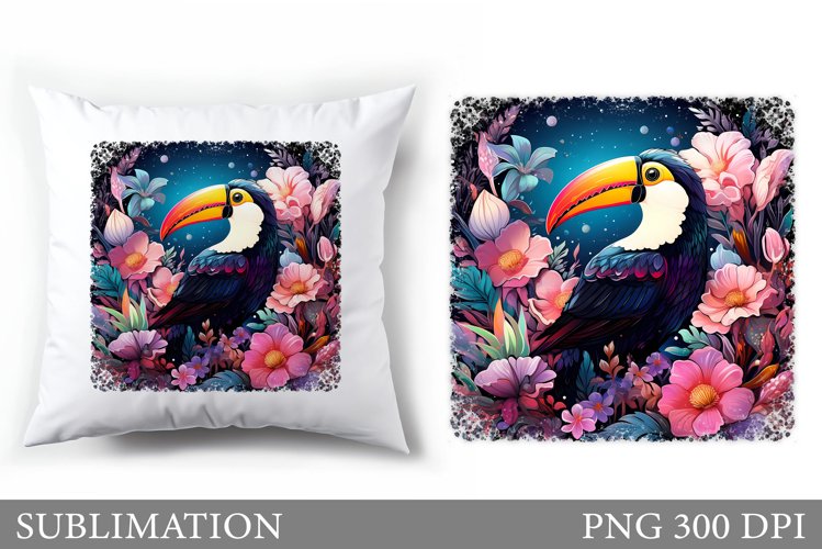 Toucan Pillow Sublimation. Toucan Sublimation example image 1