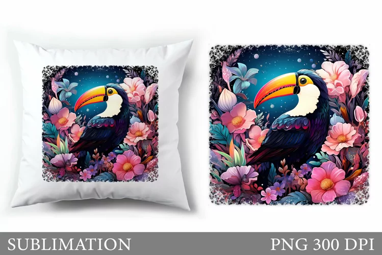 Toucan Pillow Sublimation. Toucan Sublimation