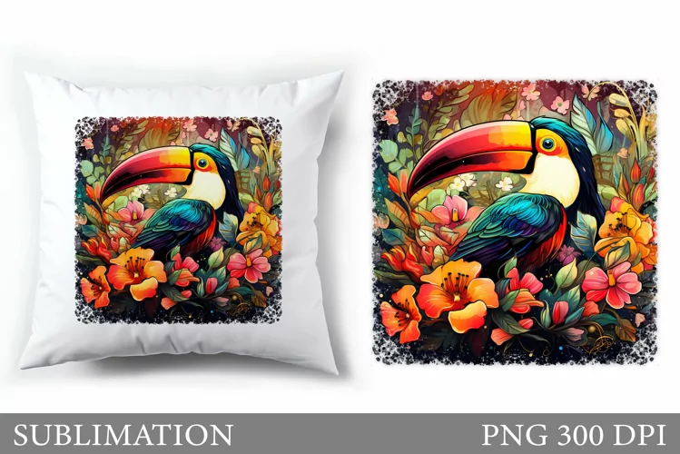 Toucan Sublimation. Toucan Pillow Sublimation