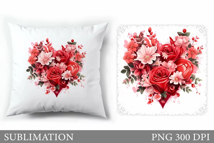 Flowers Sublimation. Flowers Pillow Sublimation