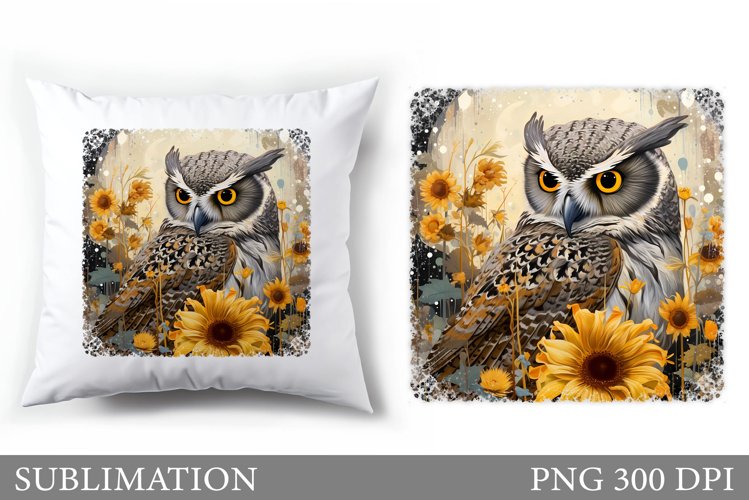 Owl Pillow Sublimation. Owl Sublimation