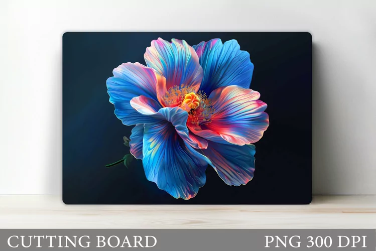 Flowers Cutting Board. Kitchen Cutting Board Sublimation