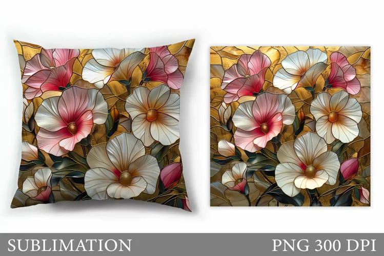 3D Flowers Pillow Sublimation. Summer Sublimation
