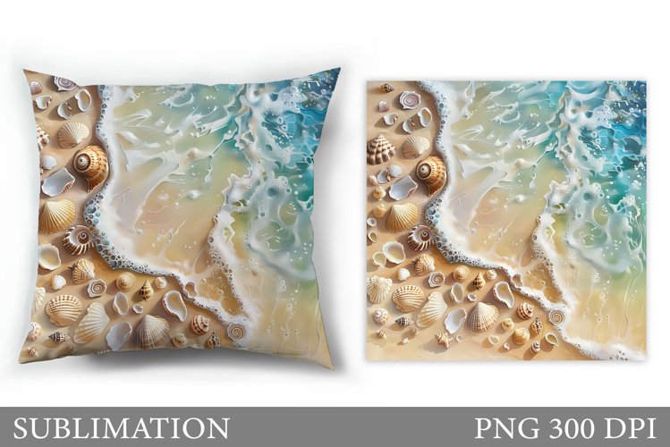 Sea Pillow Sublimation. Sea Pillow Design
