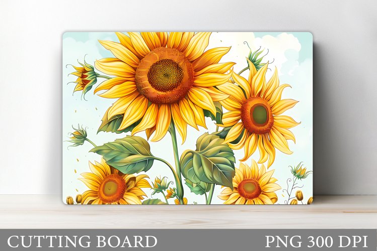 Sunflowers Cutting Board. Flowers Kitchen Cutting Board