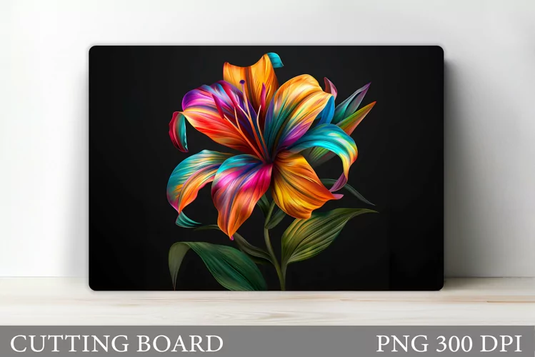 Flower Cutting Board. Floral Cutting Board Sublimation