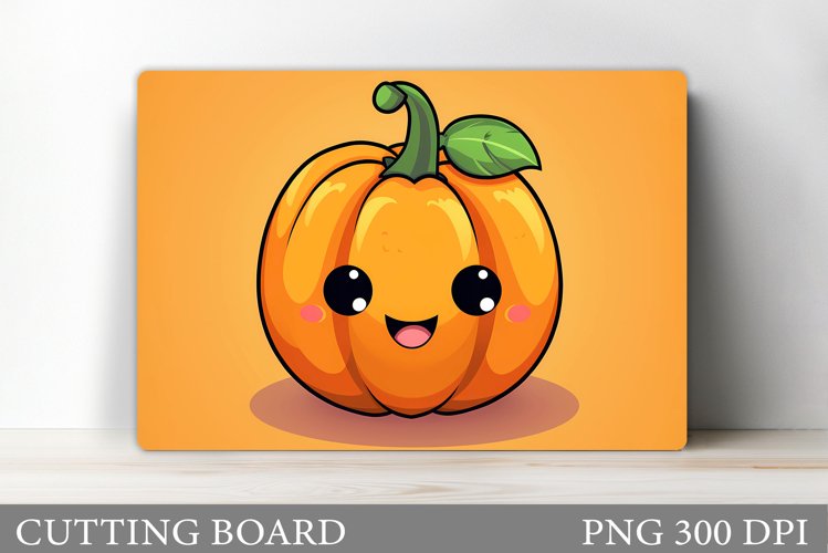 Cute Pumpkin Cutting Board. Cute Pumpkin Sublimation