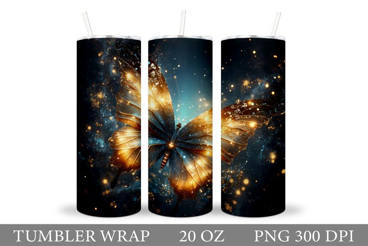 Butterfly Tumbler Design. Butterfly Sublimation