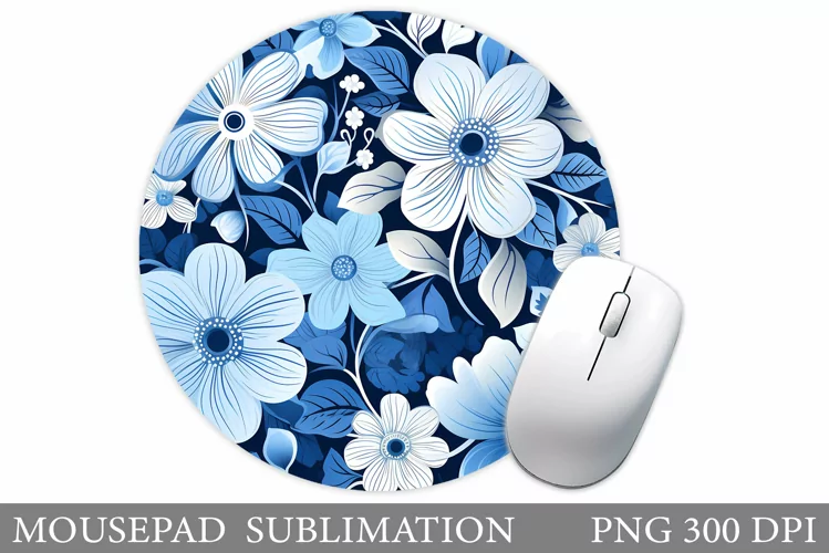 Flowers Mouse Pad Design. Flowers Mouse Pad Sublimation